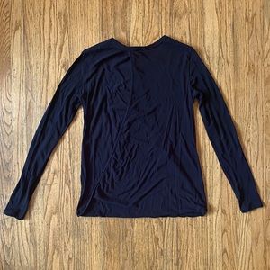 James Perse Open Back Long Sleeve